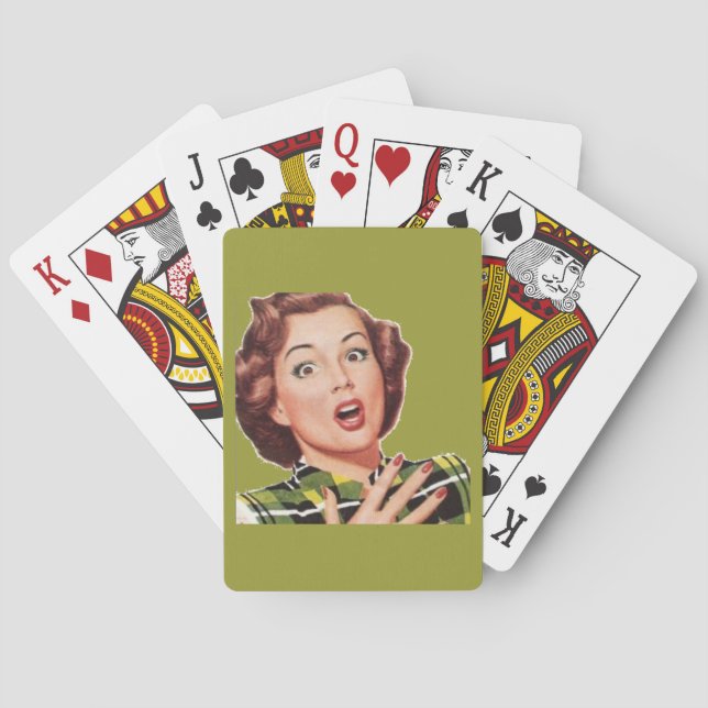 Retro 1950 Housewife Playing Cards (Back)