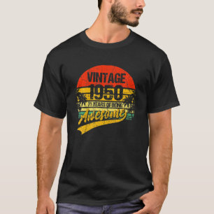 Retro 1950 Vintage American Flag 71St Birthday 71 T-Shirt