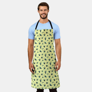 Retro 1950s boomerang print apron