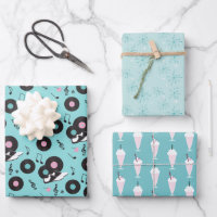 Retro 1950s Diner Birthday Wrapping Paper – Sock H