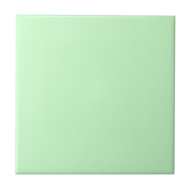 Retro 1950's era Seafoam Green mid-century era Ceramic Tile (Front)