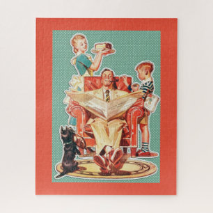 Retro 1950s Family Jigsaw Puzzle