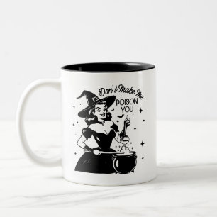 Retro 1950s Glam Girl Funny Sarcastic Quote Two-Tone Coffee Mug