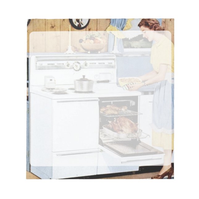 Retro 1950s Housewife Notepad (Front)