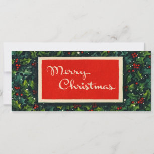 Retro 1950's Merry Christmas Card