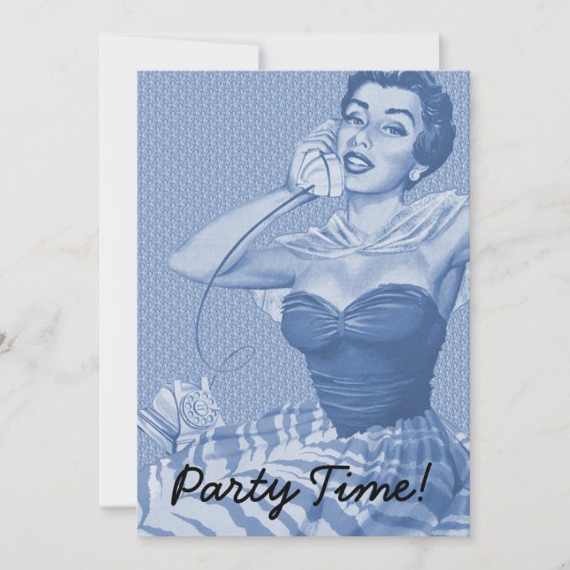 Retro 1950s Party Invitation (Front)
