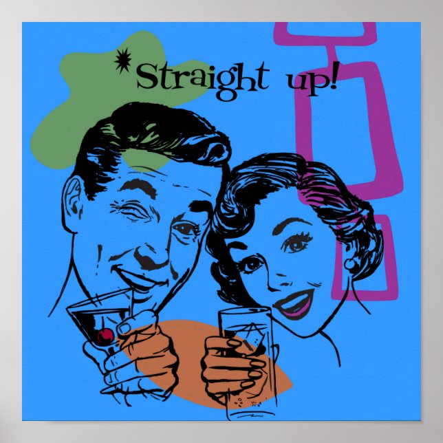 Retro 1950's Poster- Original art by Cindy Higby Poster (Front)