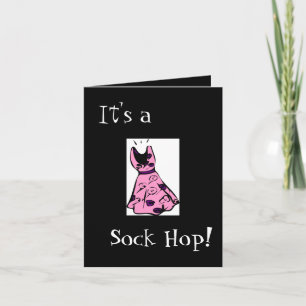 Retro 1950s Sock Hop Invitation