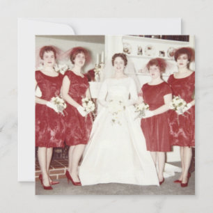 Retro 1960s Bridal Shower Invitation