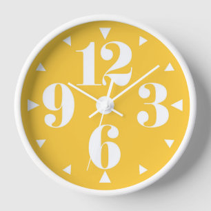 Retro 1960s Style Mid Century Modern Wall Clock