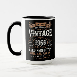 Retro 1966 Birthday The Man The Legend 60th Bday   Mug
