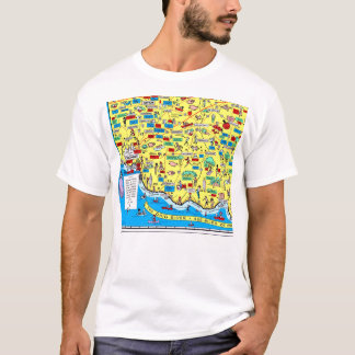 Retro 1966 Cincinnati, Ohio map t-shirt
