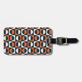 Retro 1970s patterned Luggage Tag