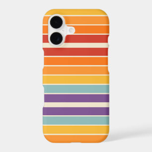 Retro 1970s Style Arched Stripes Geometric Pattern