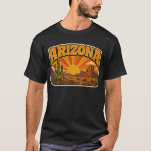 Retro 1970s Style Arizona Sunset T-Shirt