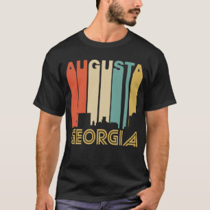 Retro 1970's Style Augusta Georgia Skyline T-Shirt