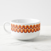 Retro 1970s Style Gradient Wave Design