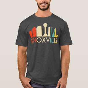 Retro 1970s Style Knoxville Tennessee Skyline T-Shirt
