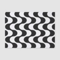 Retro 1970s Style Wavy Op-Art Stripe Pattern