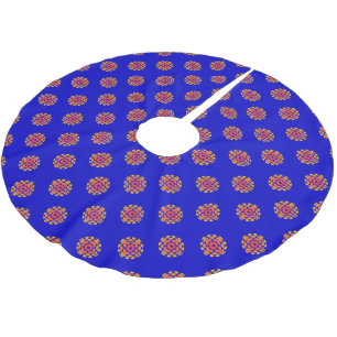 Retro 1974-1986 brushed polyester tree skirt