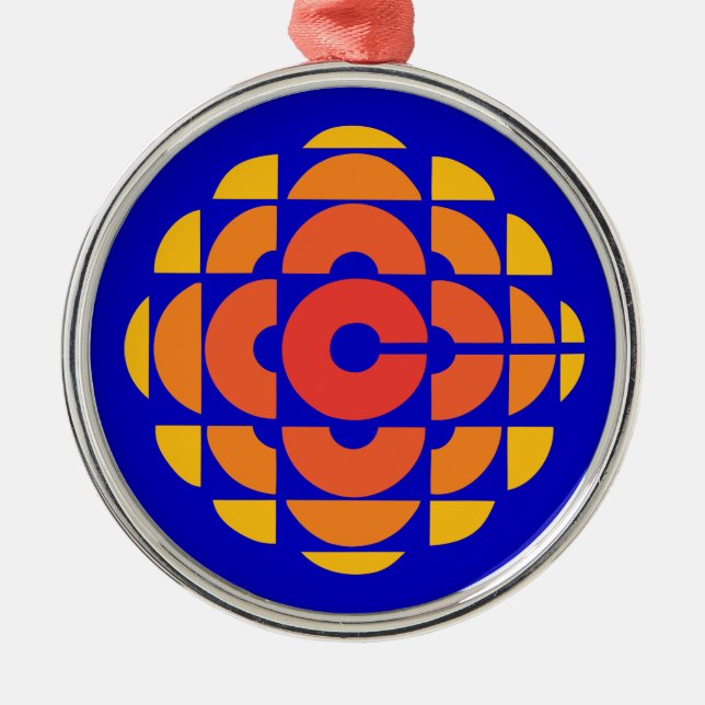 Retro 1974-1986 metal tree decoration (Front)