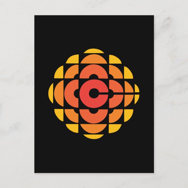 Retro 1974 - 1986 on Black Postcard (Front)