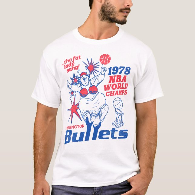 Retro 1978 Washington Bullets Basketball Champions T-Shirt (Front)