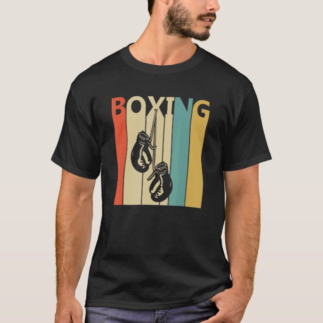 Retro 1980s Boxing Sport T-Shirt (Front)