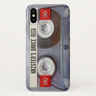 Retro 1980's Cool Funny Cute Cassette Tape iPhone X Case