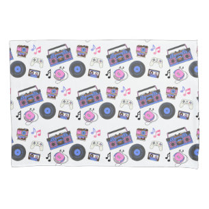 Retro 1980's Era Music Nostalgic Pillowcase