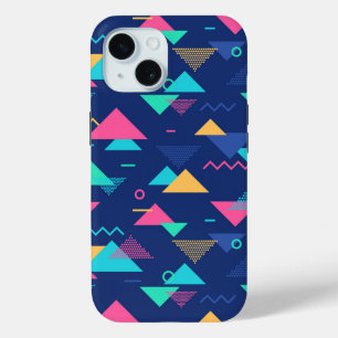 Retro 1980's Pattern iPhone 15 Case