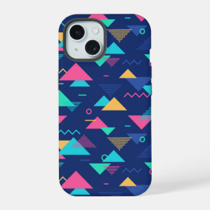 Retro 1980's Pattern iPhone 15 Case