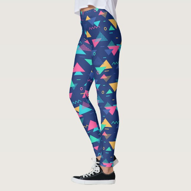 Retro 1980's Pattern Leggings (Left)