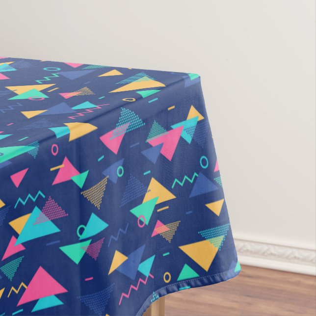 Retro 1980's Pattern Tablecloth (In Situ)