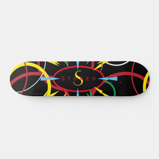 Retro 1980s Skateboard, 7¾" Deck Skateboard (Horz)