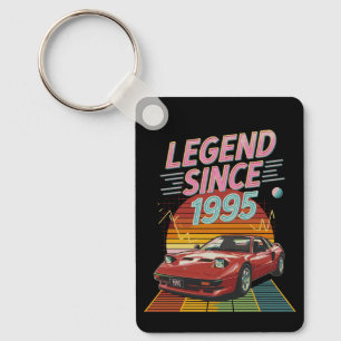 Retro 1995 Legend - Classic Car Birthday Gift Key Ring