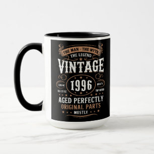 Retro 1996 Birthday The Man The Legend 30th Bday Mug