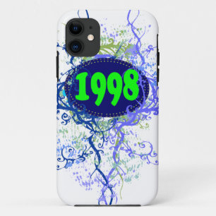 Retro 1998 Birthday and Since (Purple, Black) iPhone 11 Case