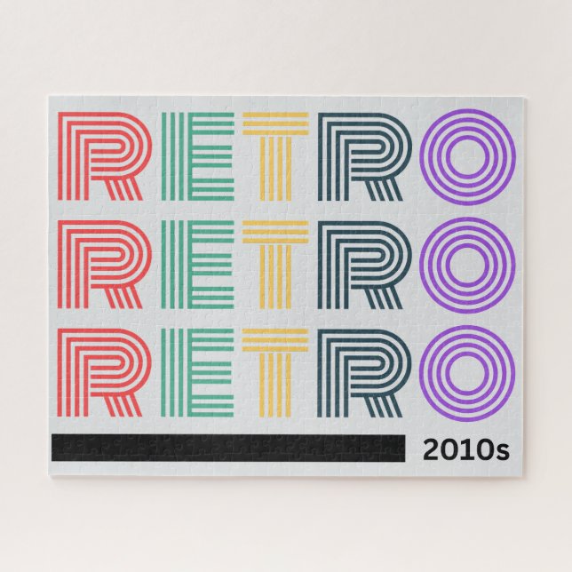 RETRO 2010s Puzzle – Millennial Throwback Game (Horizontal)