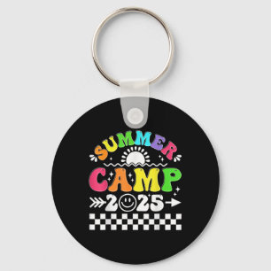Retro 2025 Summer Camp Vacation Camper Matching Fa Key Ring