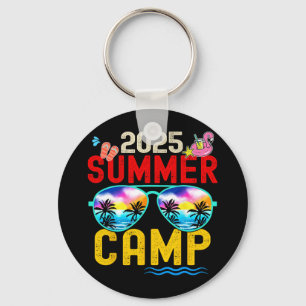 Retro 2025 Summer Camp Vacation Camper Matching Fa Key Ring
