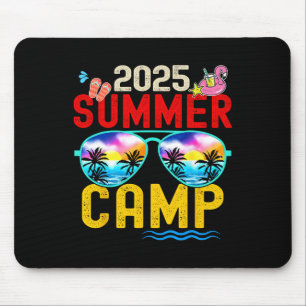 Retro 2025 Summer Camp Vacation Camper Matching Fa Mouse Pad