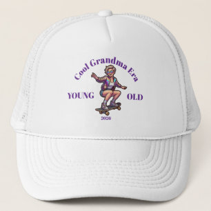 Retro 2026 Cool Grandma Era Skateboard Street Cap