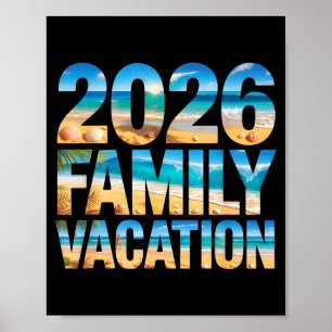 Retro 2026 family vacation cousin kids trip poster