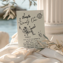 Retro 21st Hand Drawn Cowgirl Coastal Fun Birthday