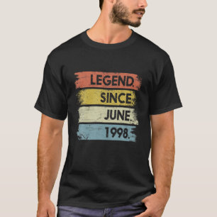 Retro 23 Years Old Legend Since June 1998 Vintage T-Shirt