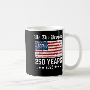 Retro 250 Years 1776-2026 250th Birthday 4th of Coffee Mug