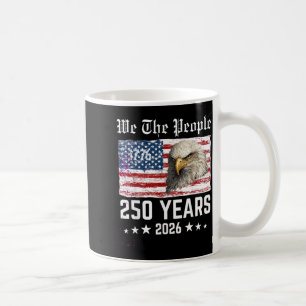 Retro 250 Years 1776-2026 250th Birthday Eagle 4th Coffee Mug