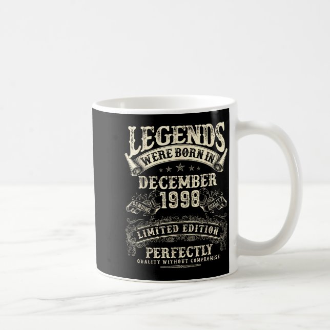 Retro 27th Birthday For Men 27 Year Old December 1 Coffee Mug (Right)