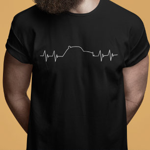 Retro 2cv Oldtimer Heartbeat T-Shirt